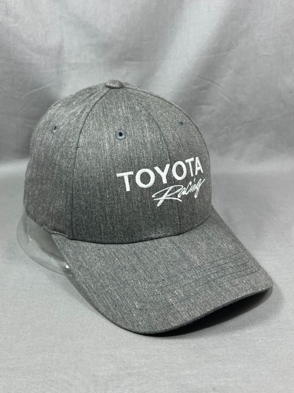 Toyota Racing Baseball Hat Heather Gray Adjustable Motorsports Strapback Cap